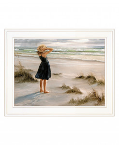 Black Dress 1 White Framed Print Wall Art - 606114051336