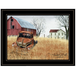 Granddads Old Truck 3 Black Framed Print Wall Art - 606114160304