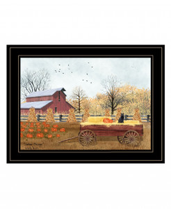 Autumn Blessings 2 Black Framed Print Wall Art - 606114048053