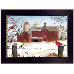 Winter Friends 1 Black Framed Print Wall Art - 606114161097