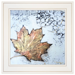 Channeling Fall 1 White Framed Print Wall Art - 606114070788