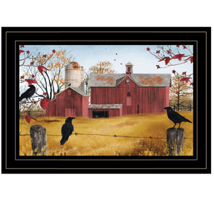 Autumn Gold 2 Black Framed Print Wall Art - 606114029939