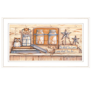 Do What You Love 1 White Framed Print Wall Art - 606114040880