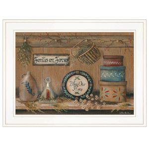 Treasures On The Shelf II 2 White Framed Print Wall Art - 606114045434