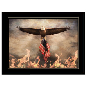 Blaze Of Glory 2 Black Framed Print Wall Art - 606114039433