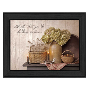 Done In Love 1 Black Framed Print Wall Art - 606114036296