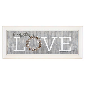 Love Do Everything In Love 2 White Framed Print Wall Art - 606114058625