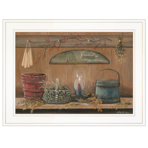 Treasures On The Shelf I 2 White Framed Print Wall Art - 606114045410