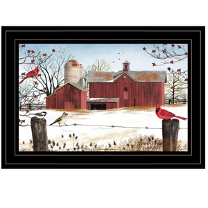 Winter Days Black Framed Print Wall Art - 606114029953