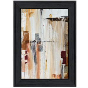Falling Blocks 2 Black Framed Print Wall Art - 606114037224