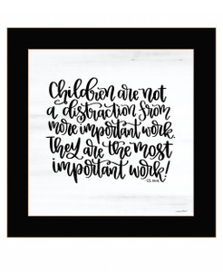 The Most Important Work 1 Black Framed Print Wall Art - 606114061298