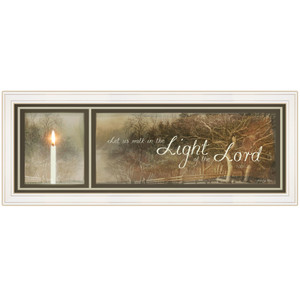Walk In The Light 2 White Framed Print Wall Art - 606114059134