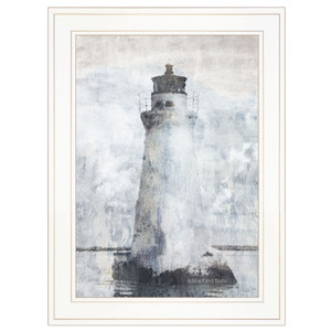 Lighthouse 1 White Framed Print Wall Art - 606114044826