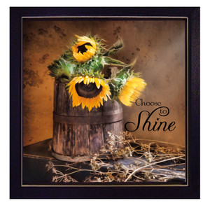 Choose To Shine Black Framed Print Wall Art - 606114073970