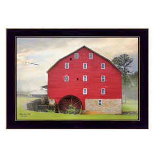 Willow Grove Mill 1 Black Framed Print Wall Art - 606114072775