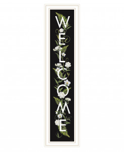 Welcome Sign I 4 White Framed Print Wall Art - 606114051121
