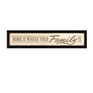 Home Is? 2 Black Framed Print Wall Art - 606114059028