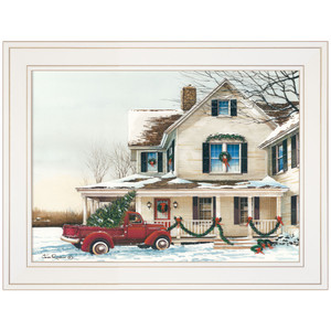 Preparing For Christmas 1 White Framed Print Wall Art - 606114038931
