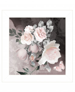 Noir Roses IV 2 White Framed Print Wall Art - 606114054795