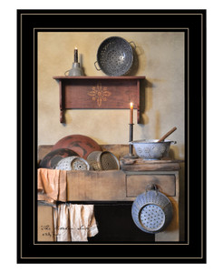 The Kitchen Sink 3 Black Framed Print Kitchen Wall Art - 606114682486