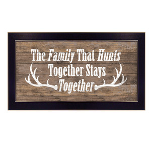 The Family That Hunts Black Framed Print Wall Art - 606114668268