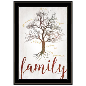 Family Tree 2 Black Framed Print Wall Art - 606114158721