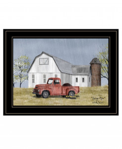 Spring Rain 3 Black Framed Print Wall Art - 606114050094