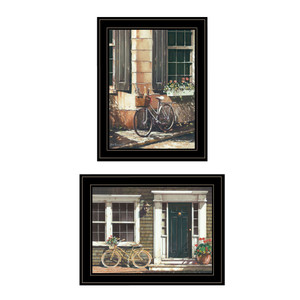 Set Of Two A Picnic Getaway 2 Black Framed Print Wall Art - 606114681205