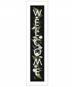 Welcome Sign I 1 White Framed Print Wall Art - 606114055983