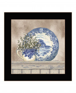 Farmhouse Blues II 1 Black Framed Print Wall Art - 606114061687