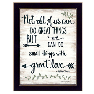 Great Love 1 Black Framed Print Wall Art - 606114088424
