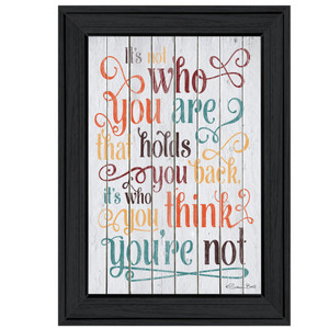 Who You Think You Are 1 Black Framed Print Wall Art - 606114159988