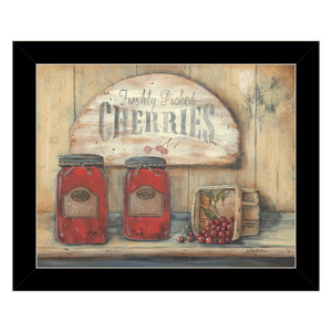 CHERRY JAM 4 Black Framed Print Wall Art - 606114057284