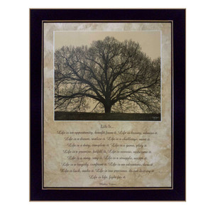 Life Is 10 Black Framed Print Wall Art - 606114038634