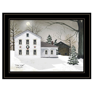 Silent Night 1 Black Framed Print Wall Art - 606114062646