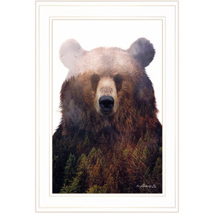 King Of The Forest 3 White Framed Print Wall Art - 606114039907