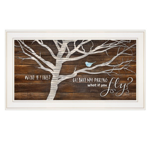 What If You Fly 1 White Framed Print Wall Art - 606114062240