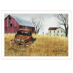 Granddads Old Truck 10 White Framed Print Wall Art - 606114088714