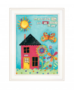 No Place Like Home 1 White Framed Print Wall Art - 606114071853