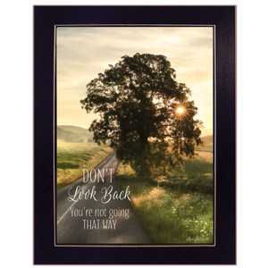 Dont Look Back 1 Black Framed Print Wall Art - 606114072782
