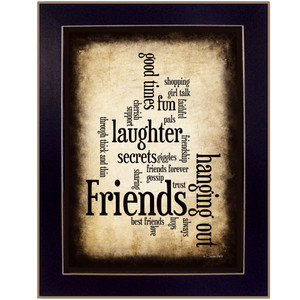 Friends 4 Black Framed Print Wall Art - 606114159889