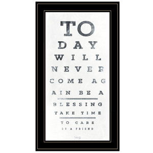 Eye Chart I 3 Black Framed Print Wall Art - 606114049197