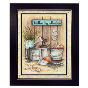 Another Day In Paradise 2 Black Framed Print Wall Art - 606114158950