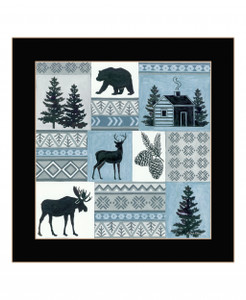 Cabin In The Woods 1 Black Framed Print Wall Art - 606114061267