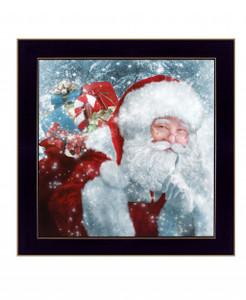 Santas Presents 1 Black Framed Print Wall Art - 606114061120
