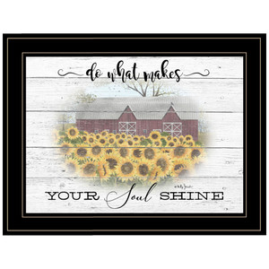 Do What Makes Your Soul Shine Black Framed Print Wall Art - 606114068273