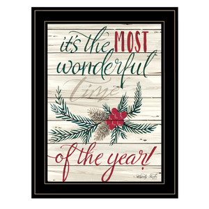 The Most Wonderful Time 2 Black Framed Print Wall Art - 606114048190