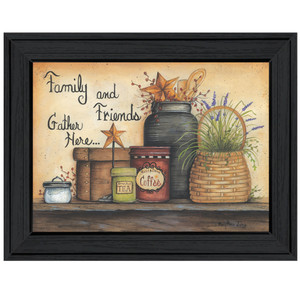 Family And Friends 3 Black Framed Print Wall Art - 606114044161