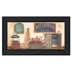 Bath House Collection 2 Black Framed Print Wall Art - 606114063742