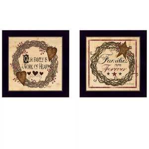 Set Of Two Family Wisdom Ii Black Framed Print Wall Art - 606114680628